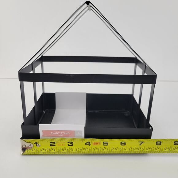 2 Glassless Metal House Shaped Plant Stand Terrarium - NEW - Picture 4 of 5